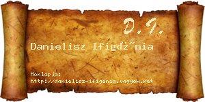 Danielisz Ifigénia névjegykártya